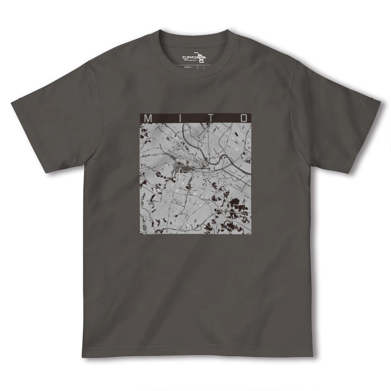 【水戸(茨城県)】地図柄ヘビーウェイトTシャツ