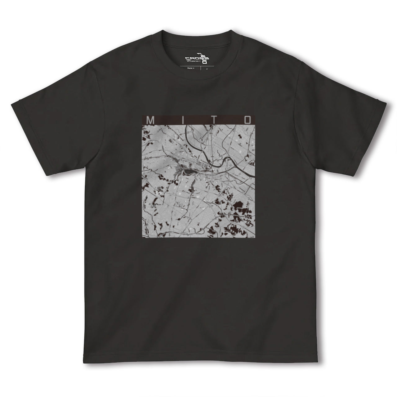 【水戸(茨城県)】地図柄ヘビーウェイトTシャツ
