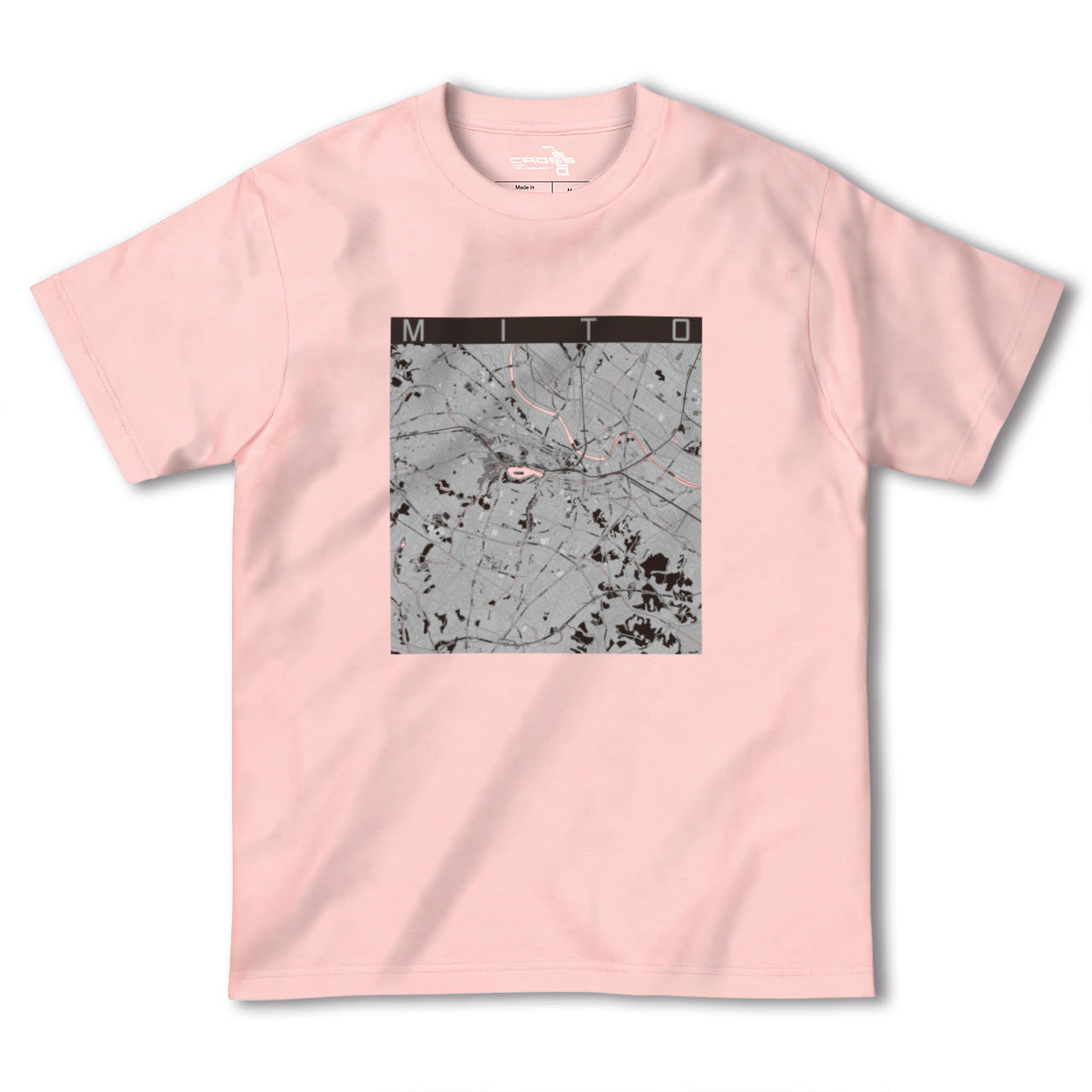 【水戸(茨城県)】地図柄ヘビーウェイトTシャツ
