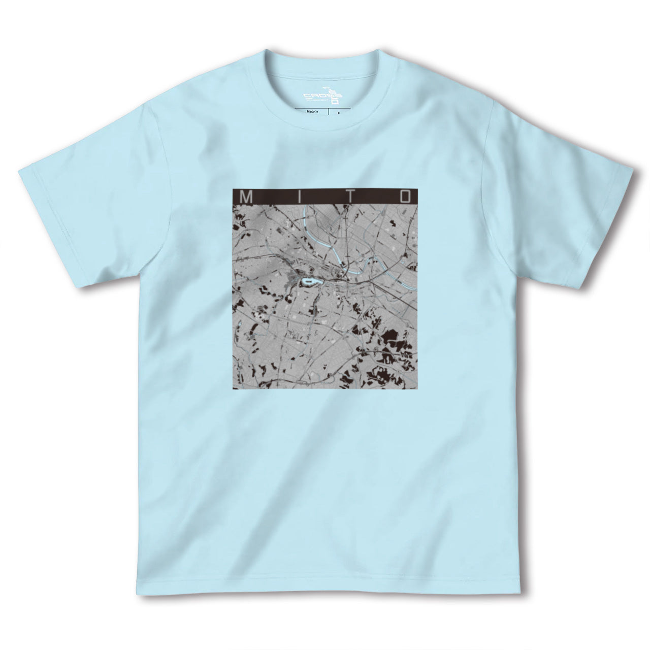 【水戸(茨城県)】地図柄ヘビーウェイトTシャツ
