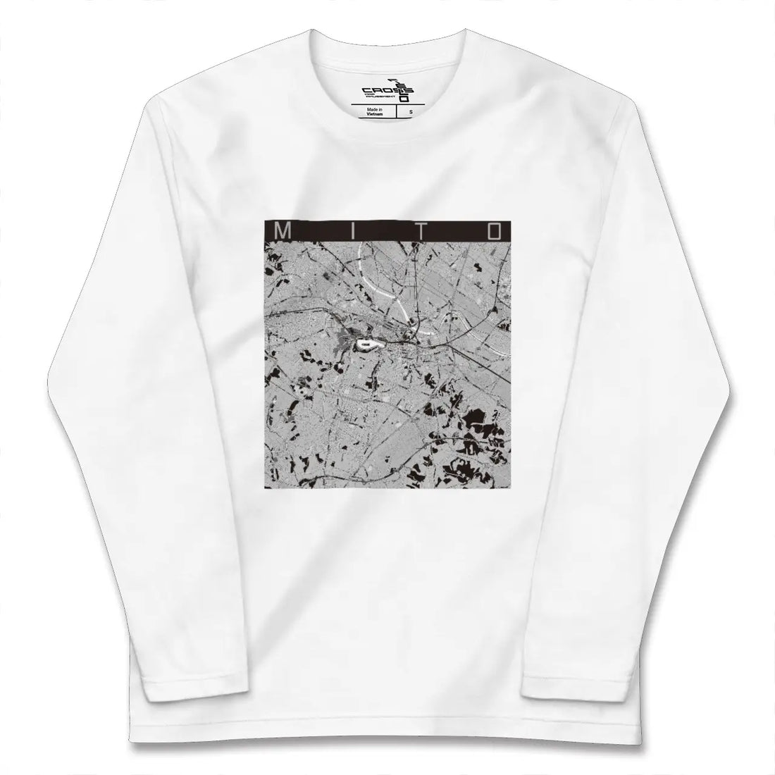 【水戸(茨城県)】地図柄ロングスリーブTシャツ