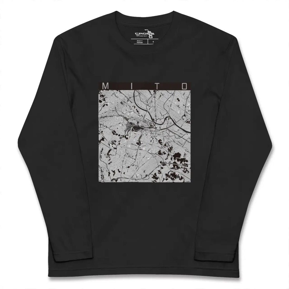 【水戸(茨城県)】地図柄ロングスリーブTシャツ