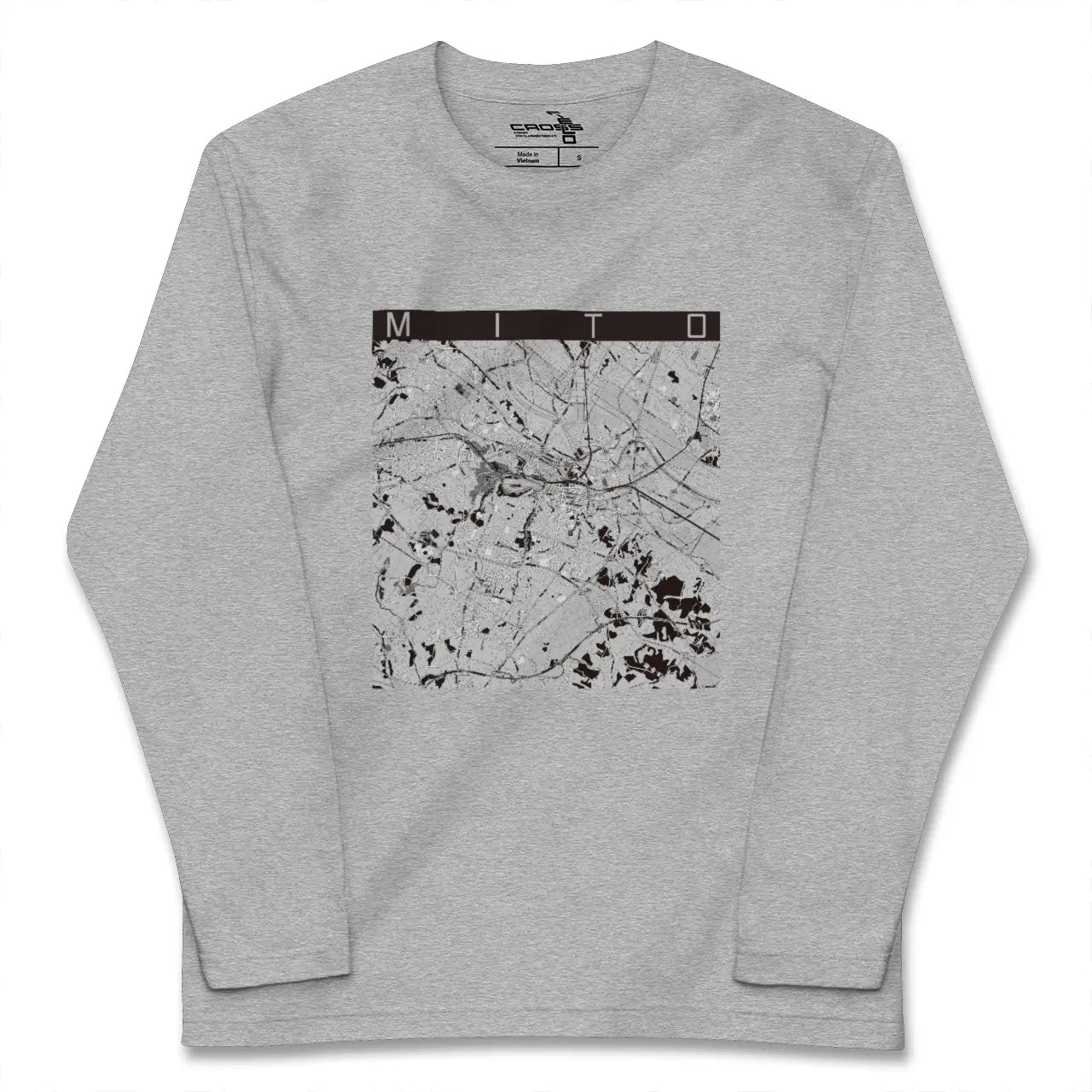 【水戸(茨城県)】地図柄ロングスリーブTシャツ