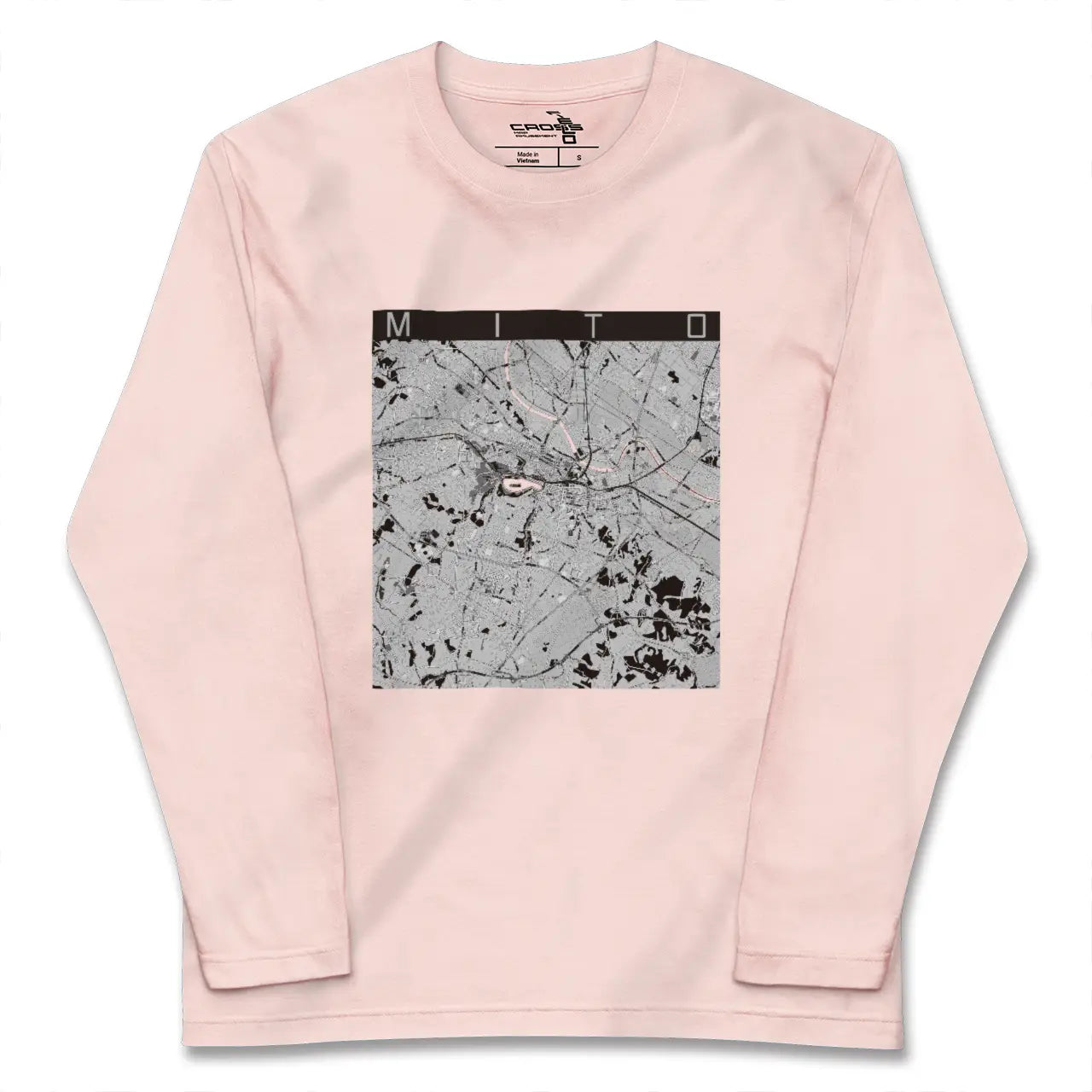 【水戸(茨城県)】地図柄ロングスリーブTシャツ