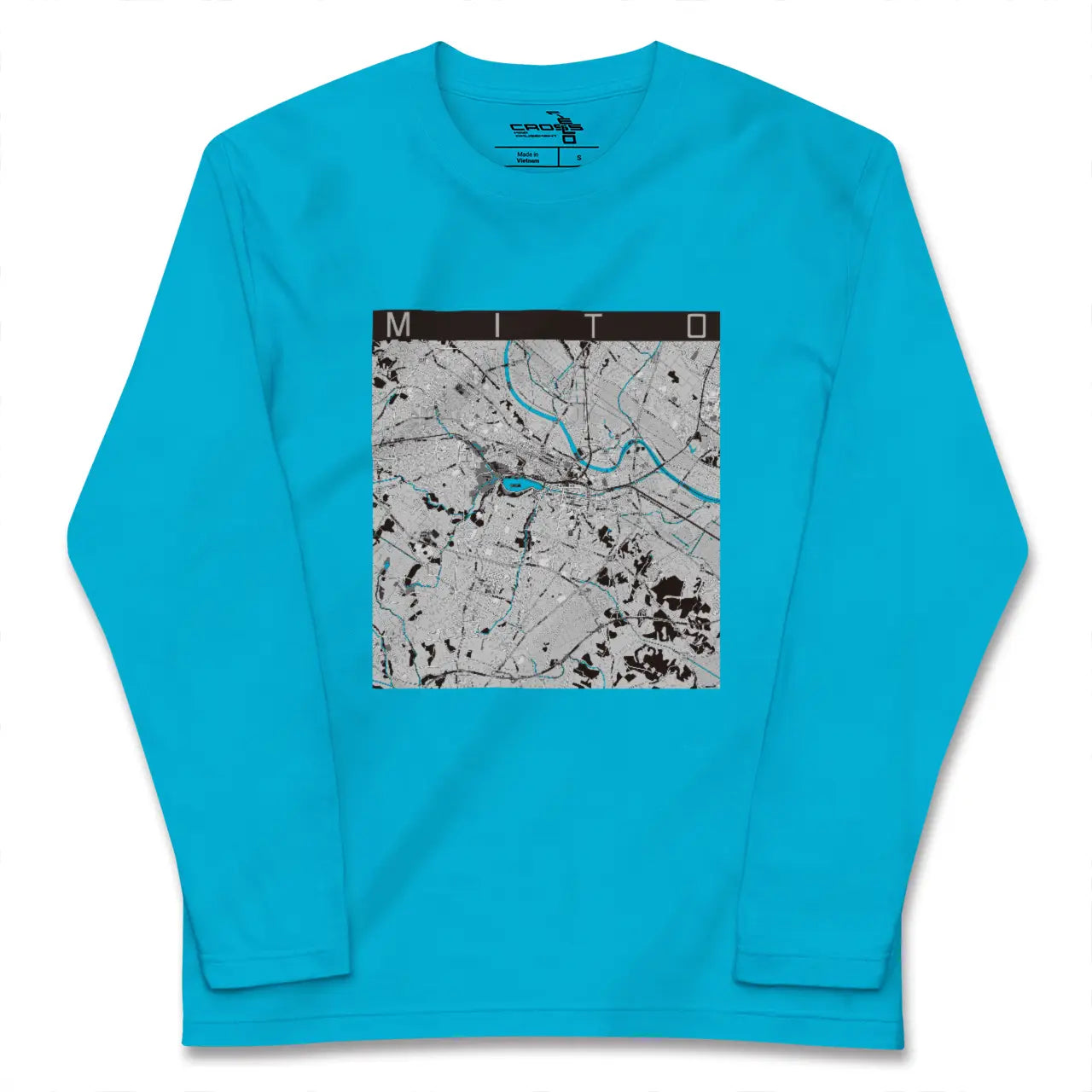 【水戸(茨城県)】地図柄ロングスリーブTシャツ