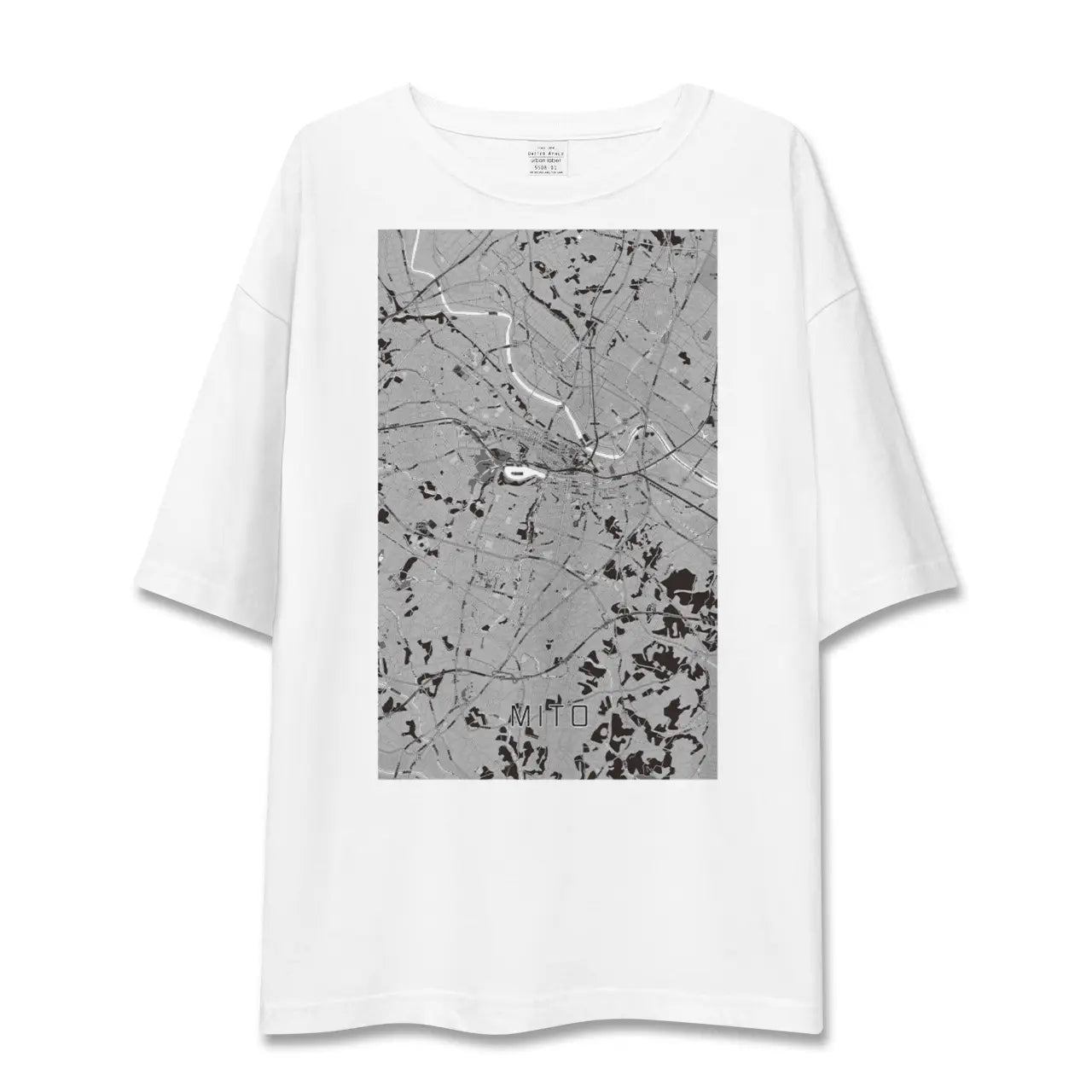 【水戸(茨城県)】地図柄ビッグシルエットTシャツ