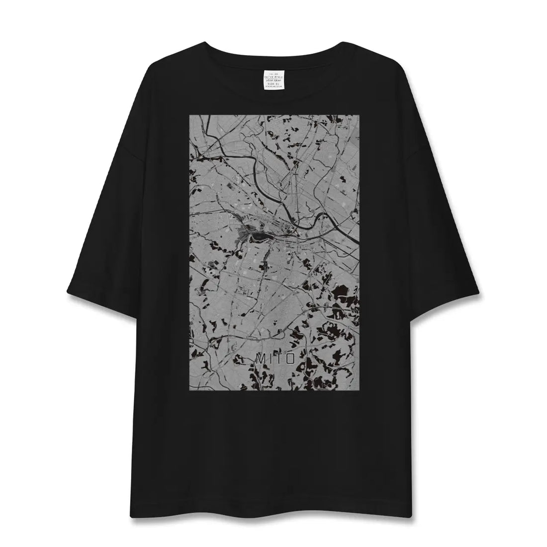 【水戸(茨城県)】地図柄ビッグシルエットTシャツ