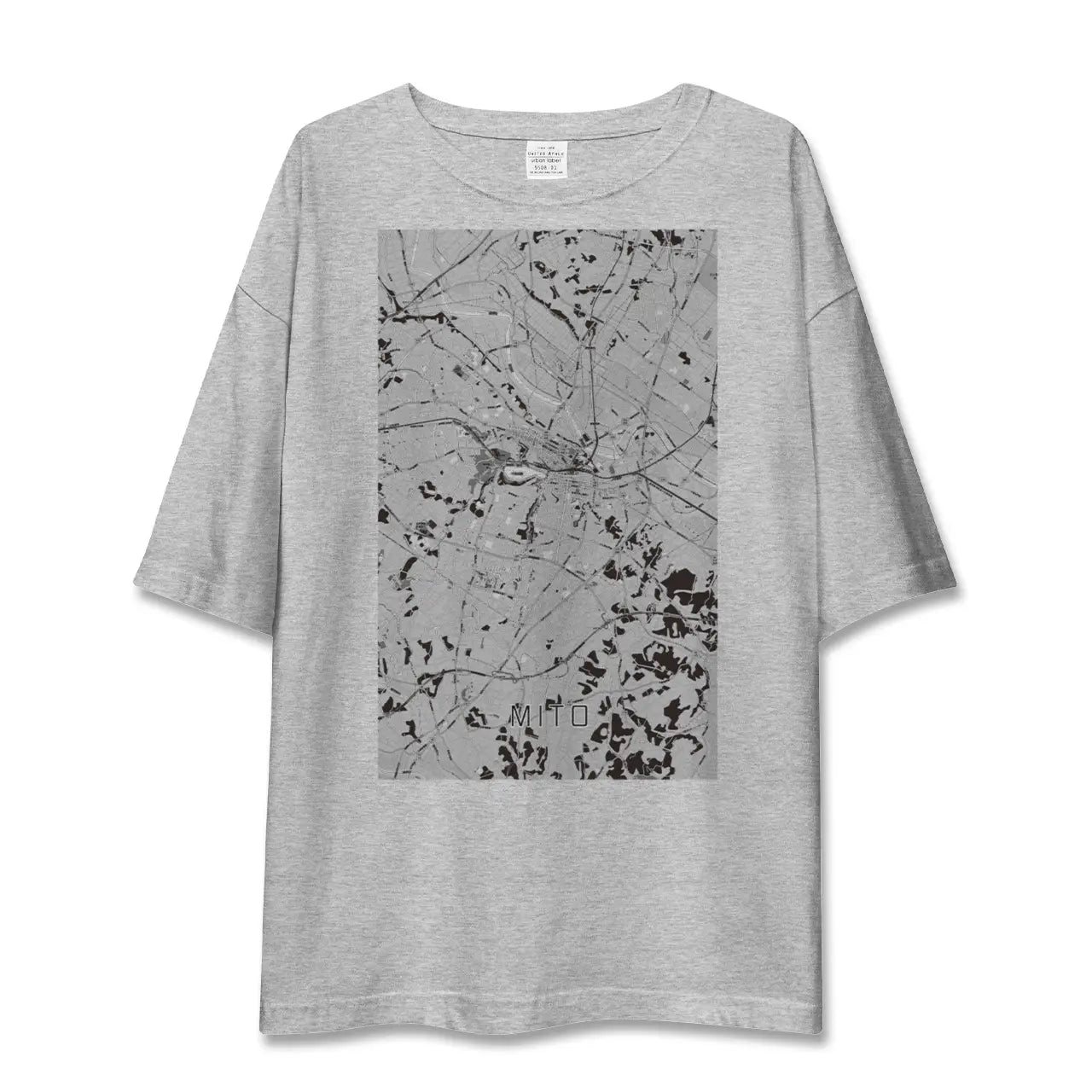 【水戸(茨城県)】地図柄ビッグシルエットTシャツ