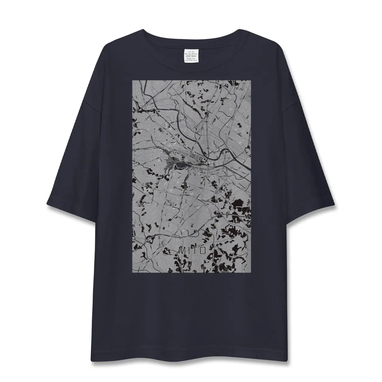 【水戸(茨城県)】地図柄ビッグシルエットTシャツ