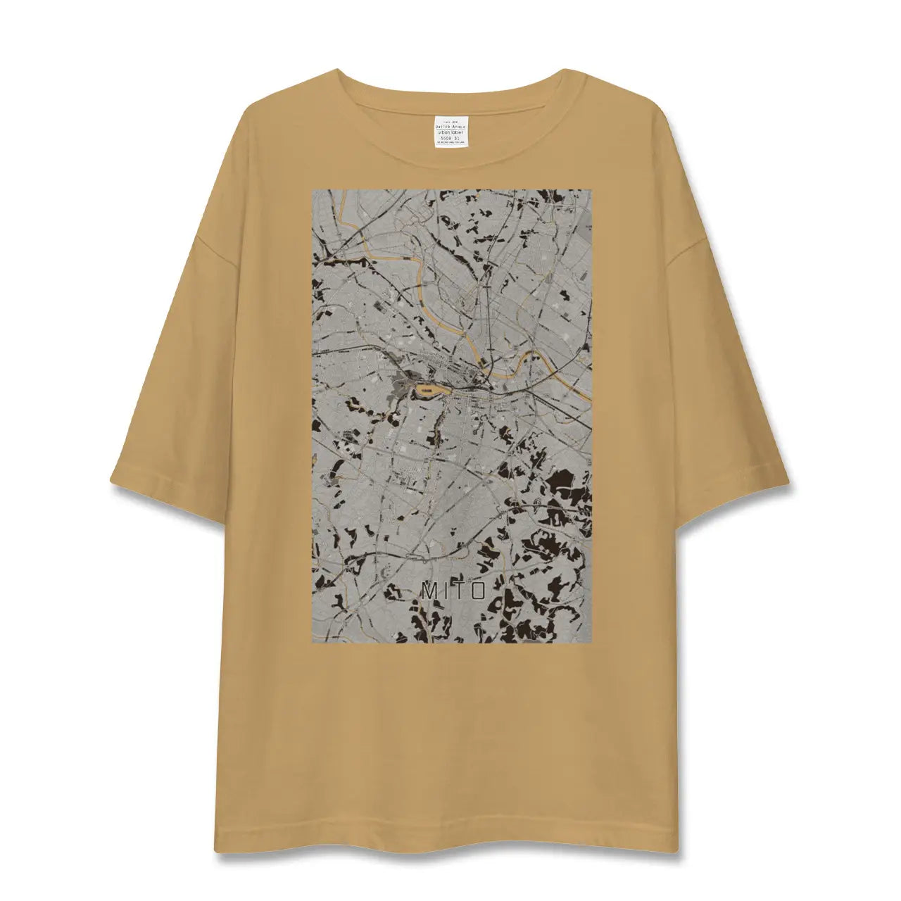 【水戸(茨城県)】地図柄ビッグシルエットTシャツ