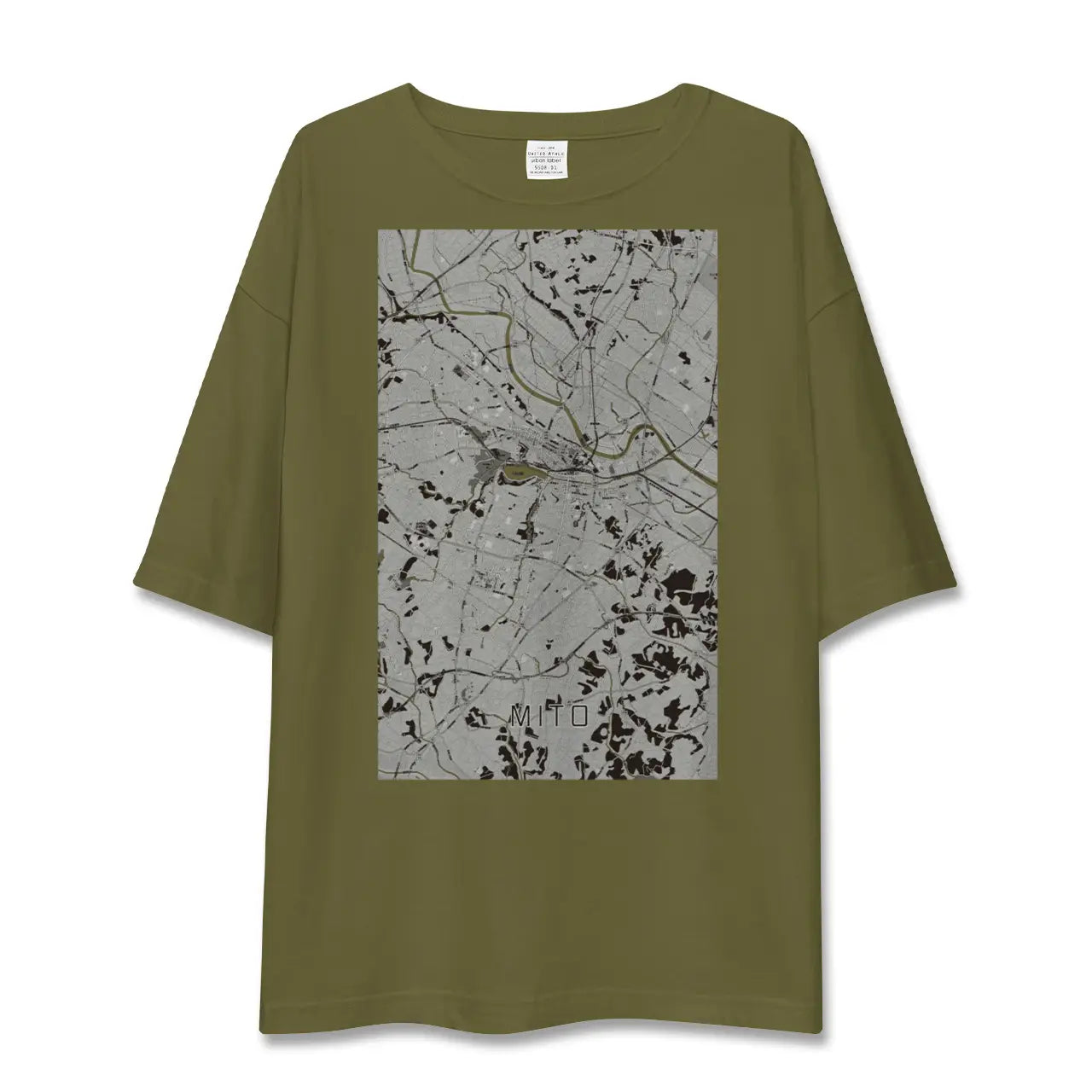 【水戸(茨城県)】地図柄ビッグシルエットTシャツ