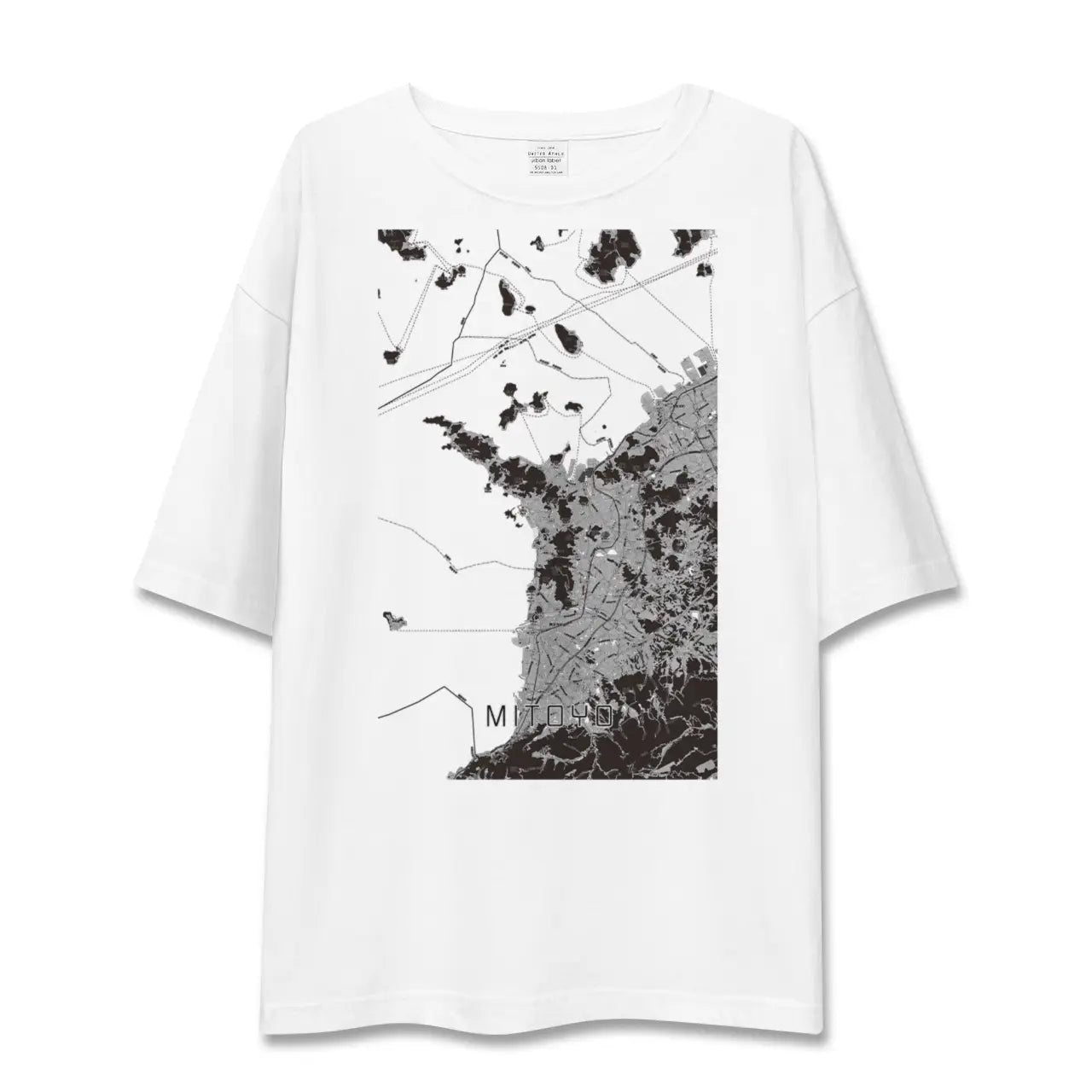 【三豊(香川県)】地図柄ビッグシルエットTシャツ