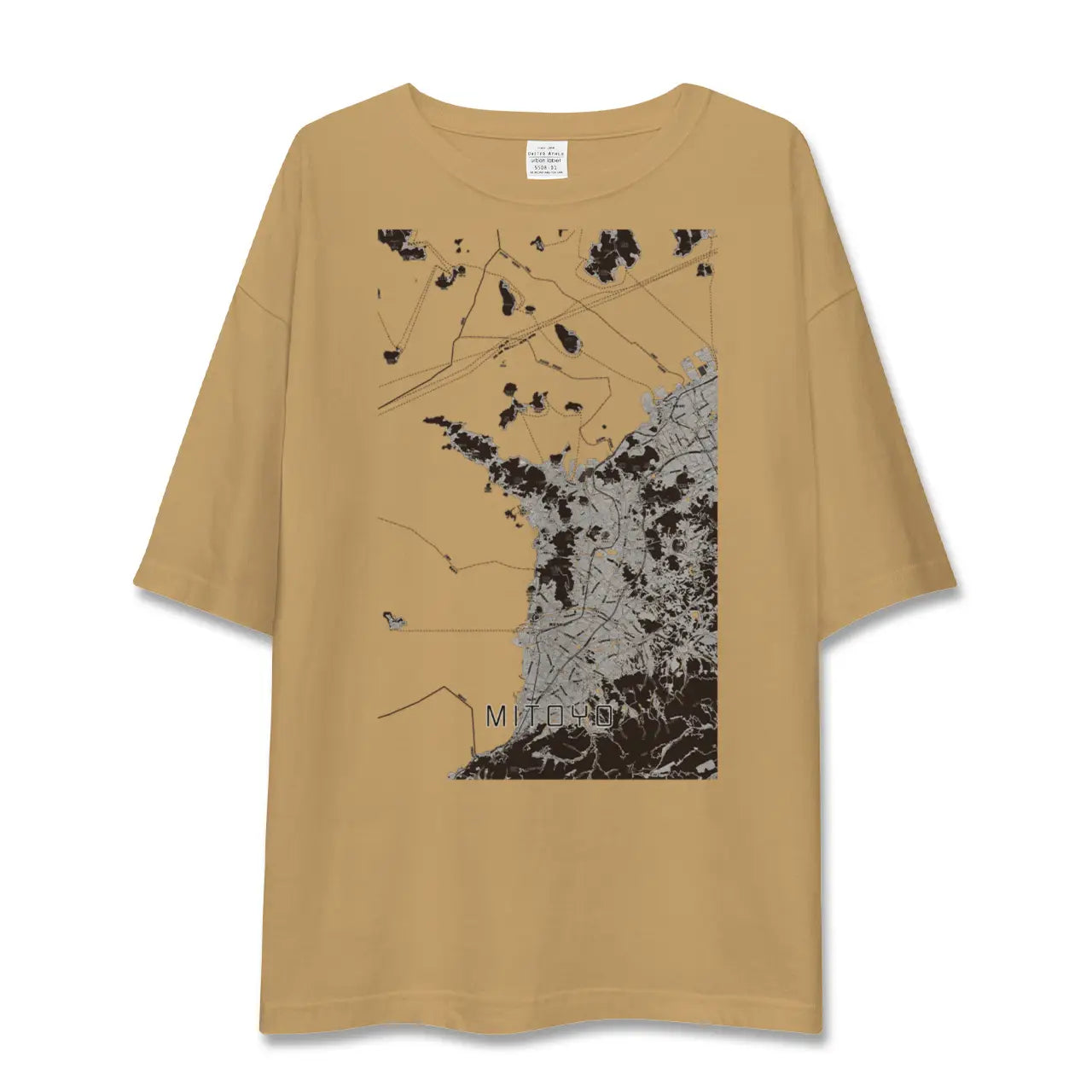 【三豊(香川県)】地図柄ビッグシルエットTシャツ