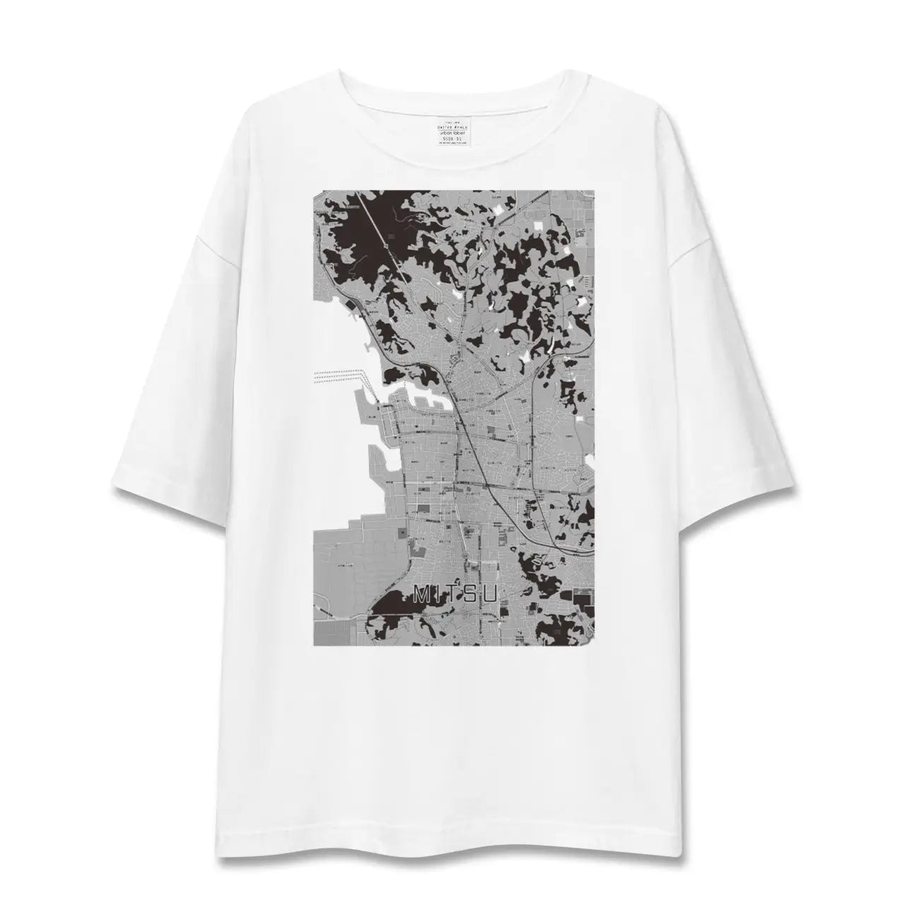 【三津(愛媛県)】地図柄ビッグシルエットTシャツ