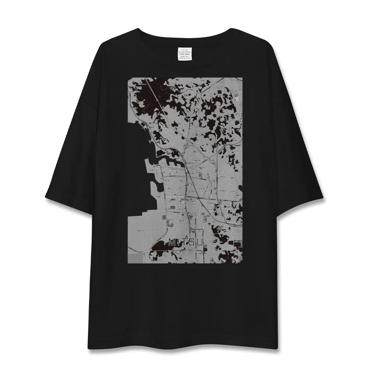 【三津(愛媛県)】地図柄ビッグシルエットTシャツ