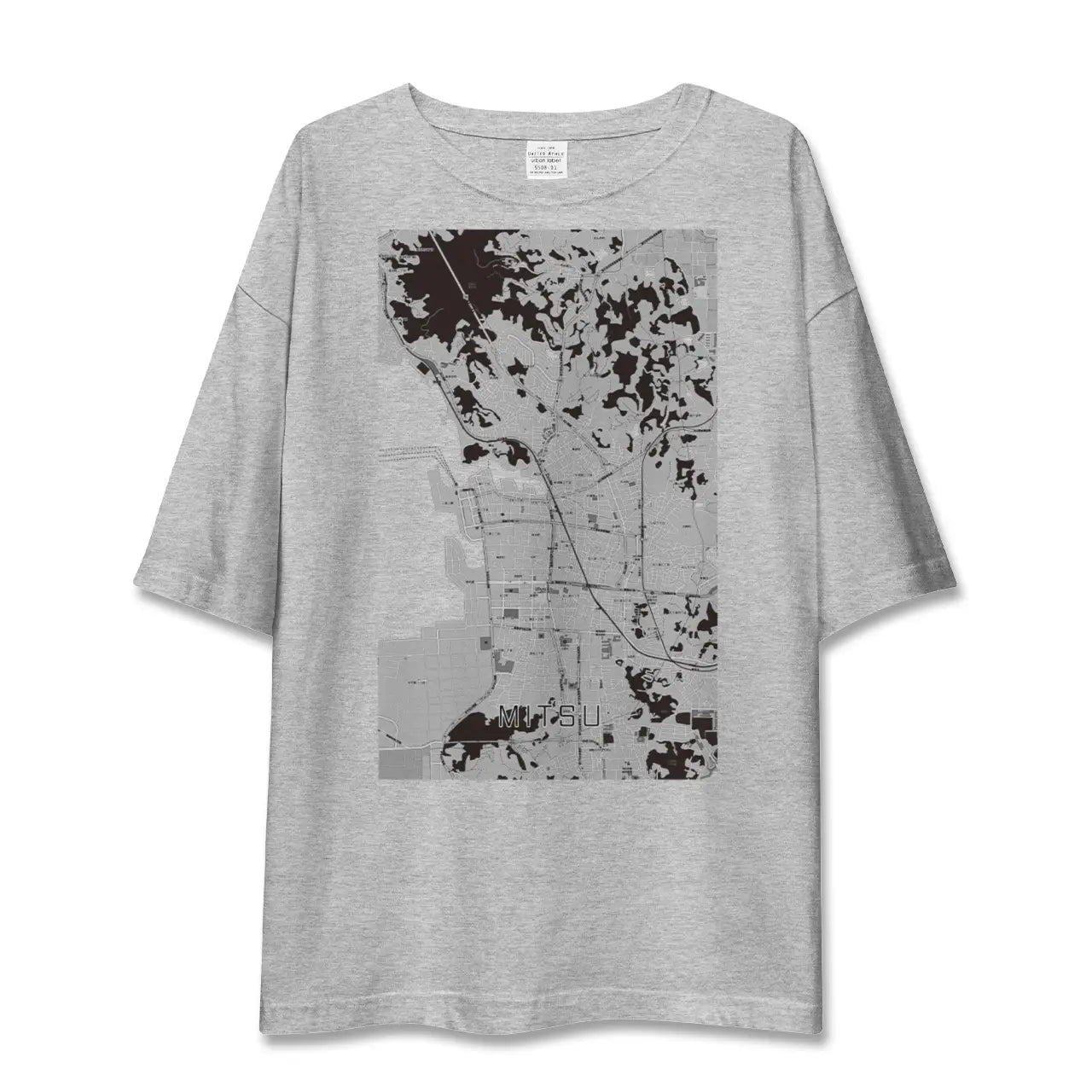 【三津(愛媛県)】地図柄ビッグシルエットTシャツ