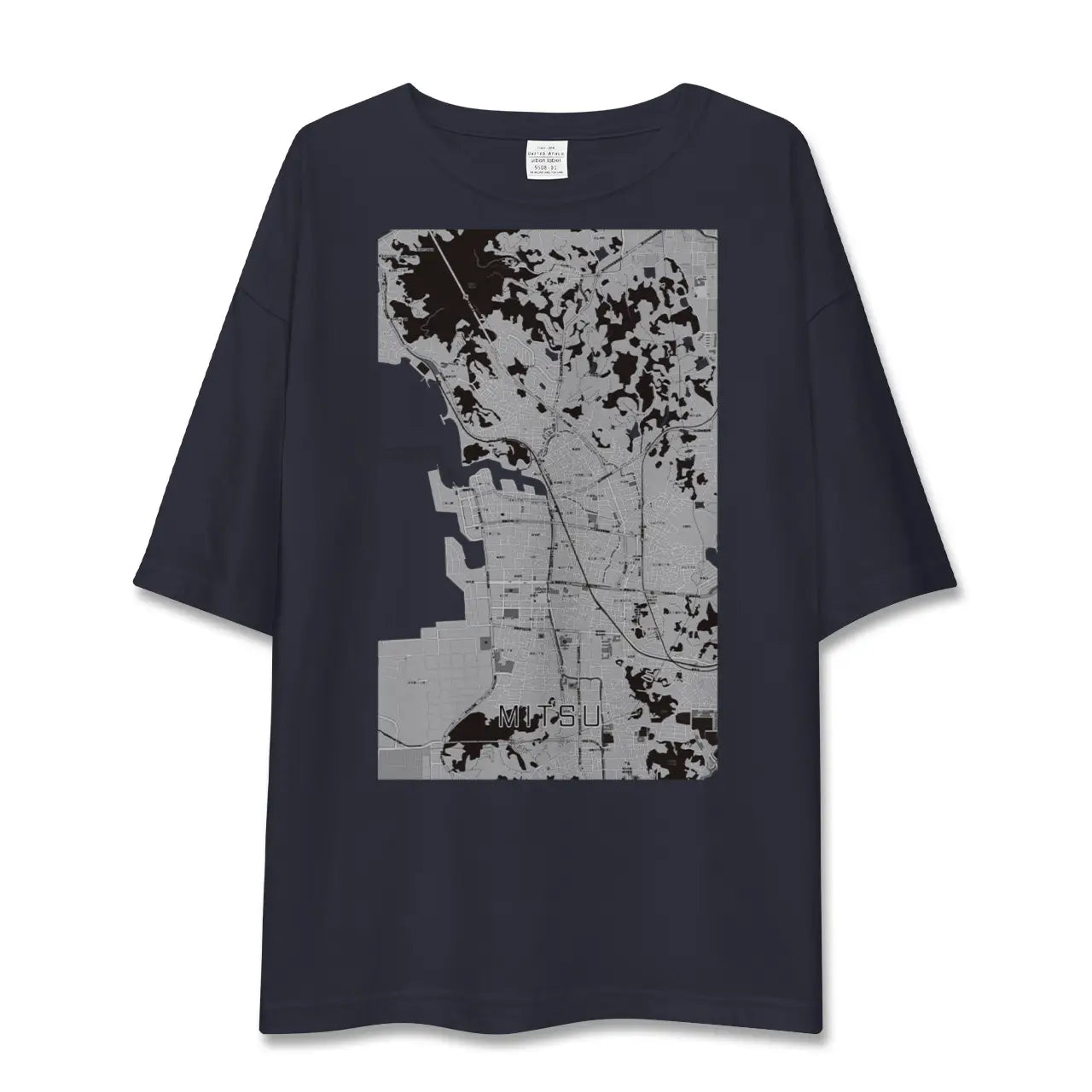 【三津(愛媛県)】地図柄ビッグシルエットTシャツ