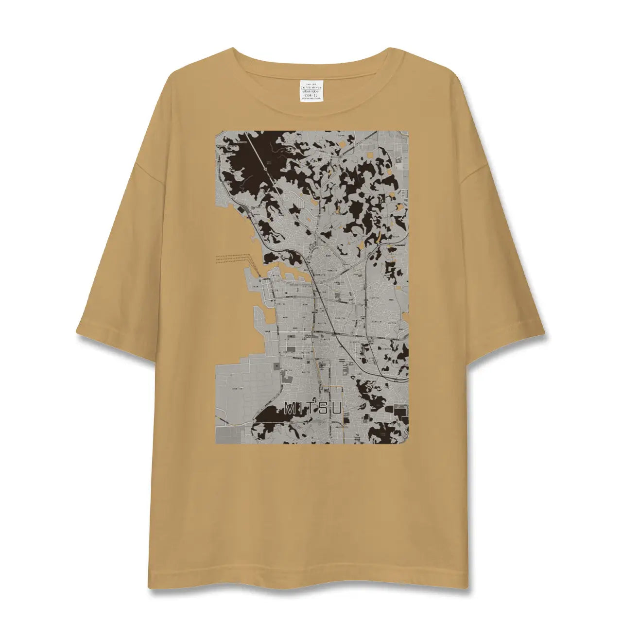 【三津(愛媛県)】地図柄ビッグシルエットTシャツ