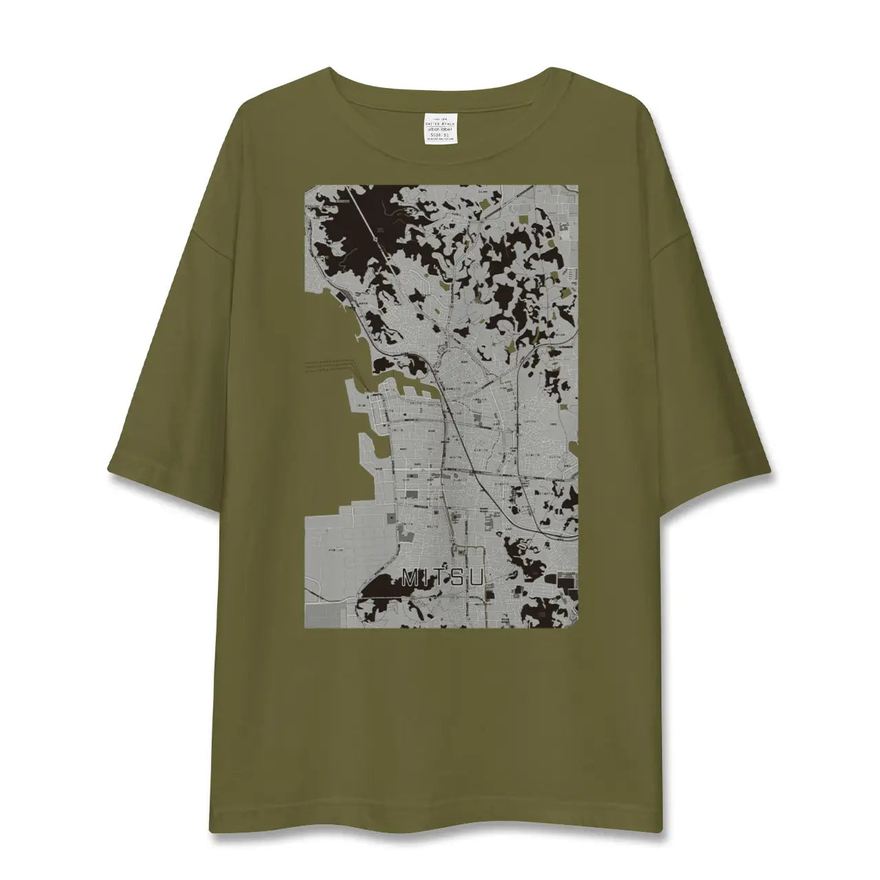 【三津(愛媛県)】地図柄ビッグシルエットTシャツ