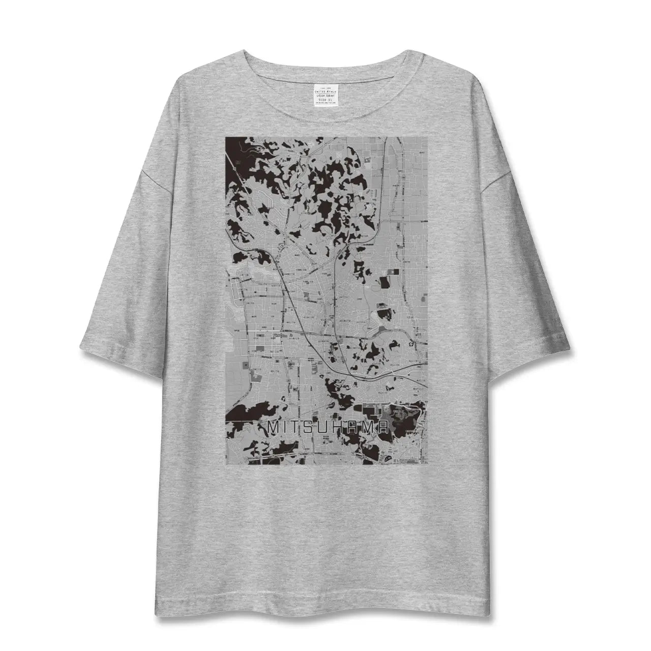 【三津浜(愛媛県)】地図柄ビッグシルエットTシャツ