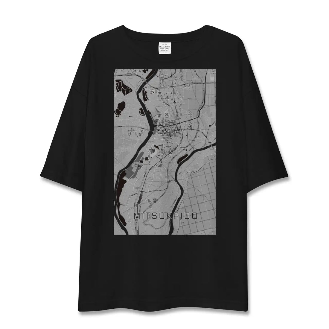 【水海道(茨城県)】地図柄ビッグシルエットTシャツ