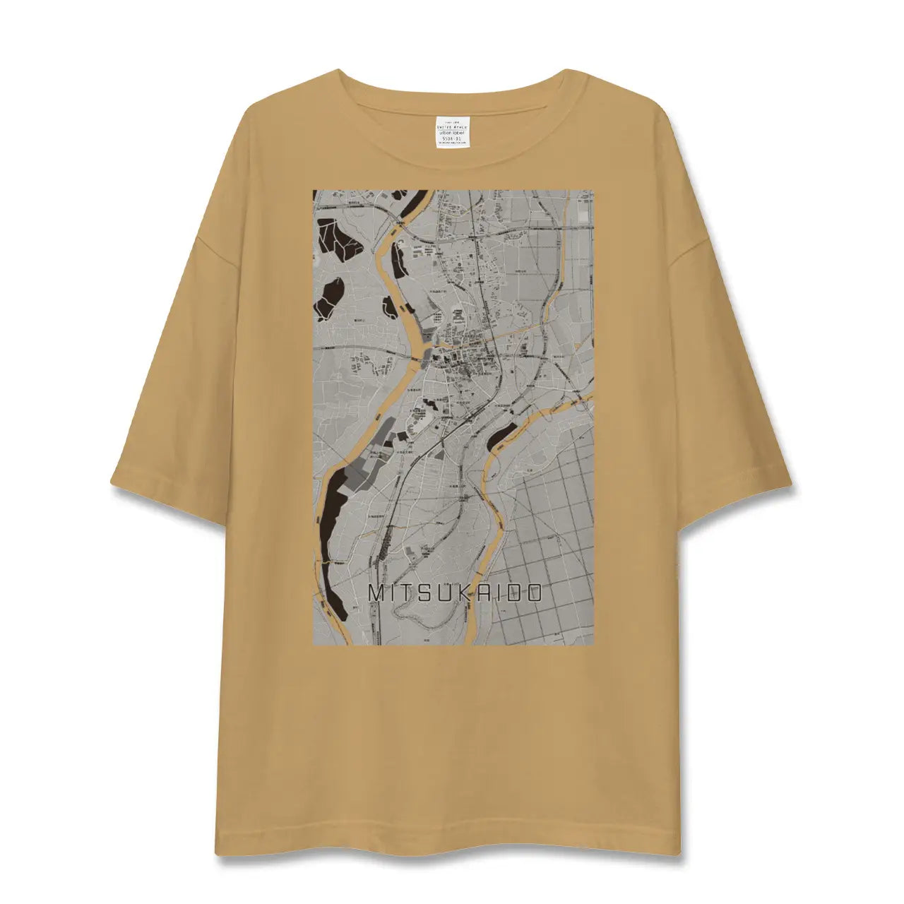 【水海道(茨城県)】地図柄ビッグシルエットTシャツ