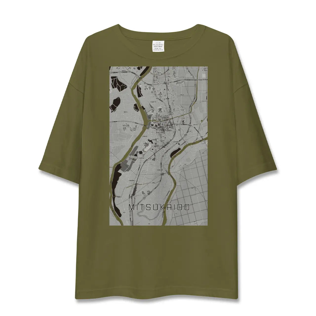 【水海道(茨城県)】地図柄ビッグシルエットTシャツ