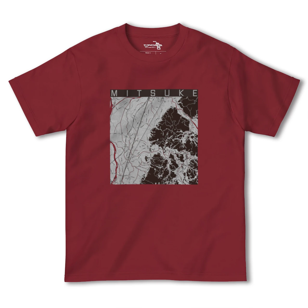 【見附(新潟県)】地図柄ヘビーウェイトTシャツ