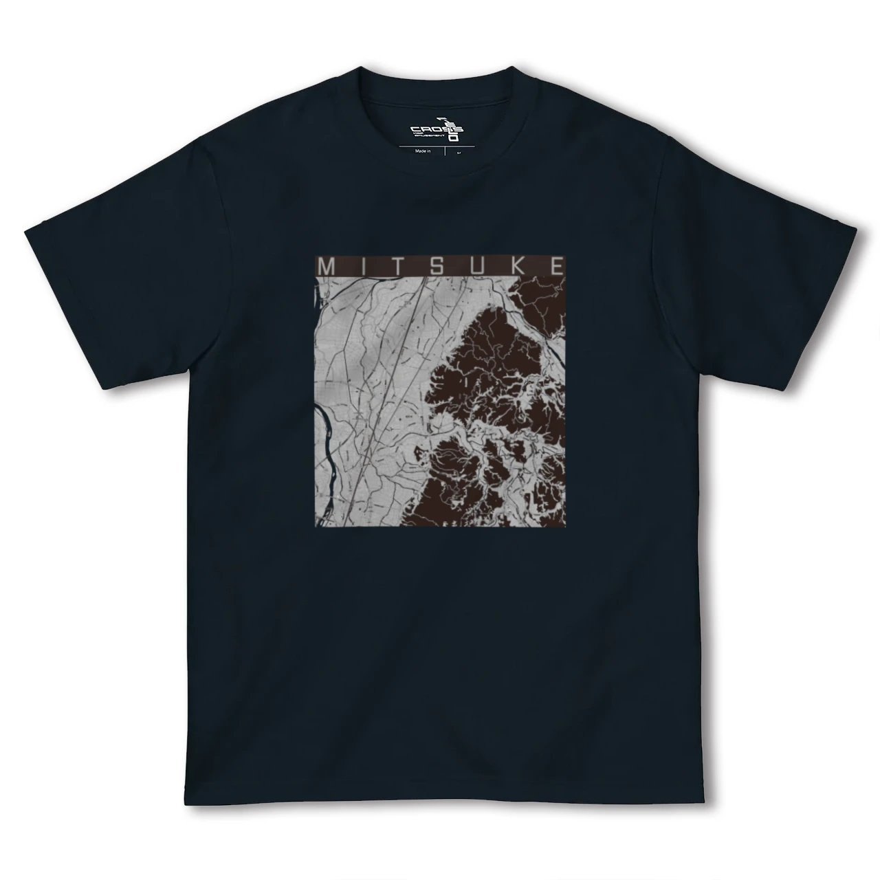 【見附(新潟県)】地図柄ヘビーウェイトTシャツ