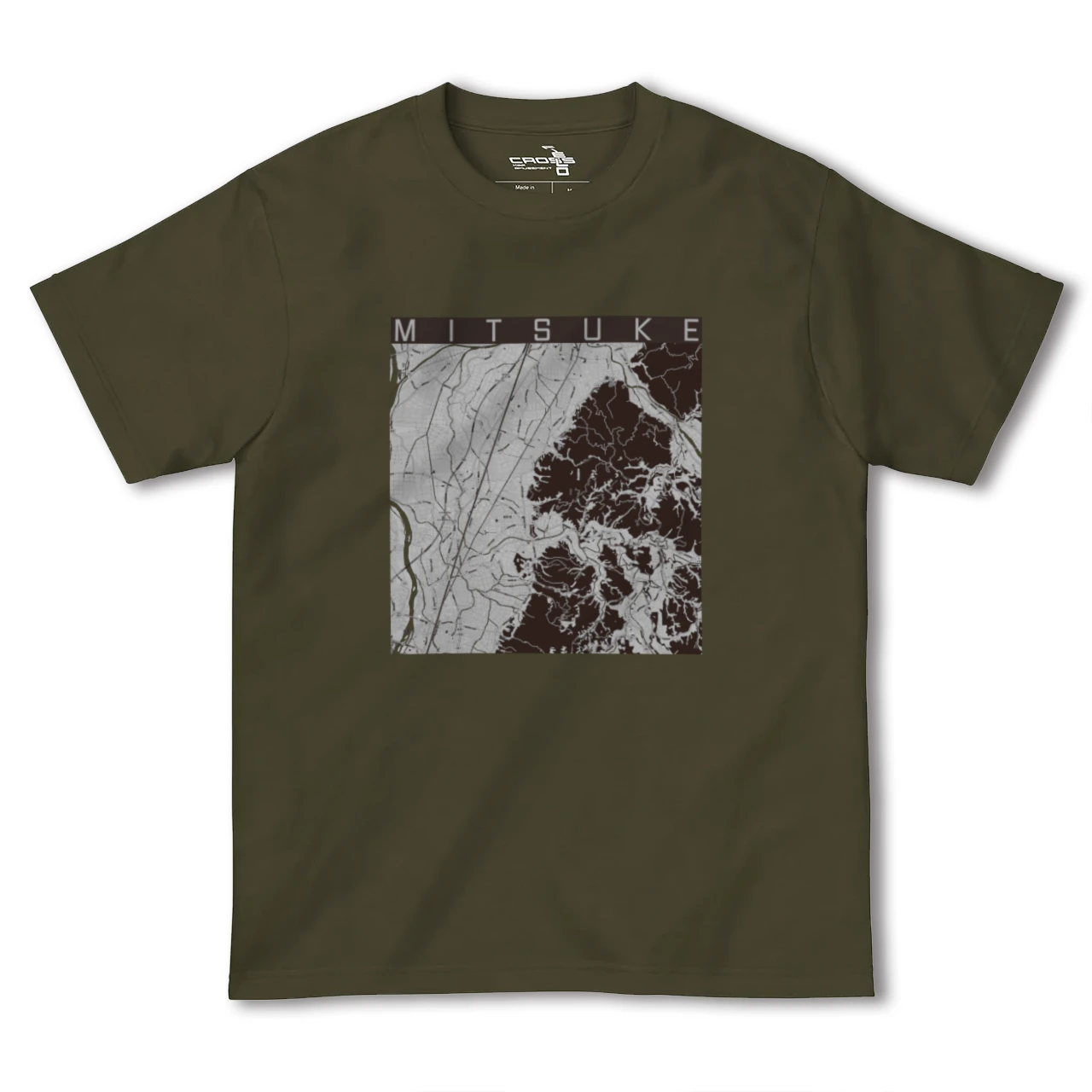 【見附(新潟県)】地図柄ヘビーウェイトTシャツ