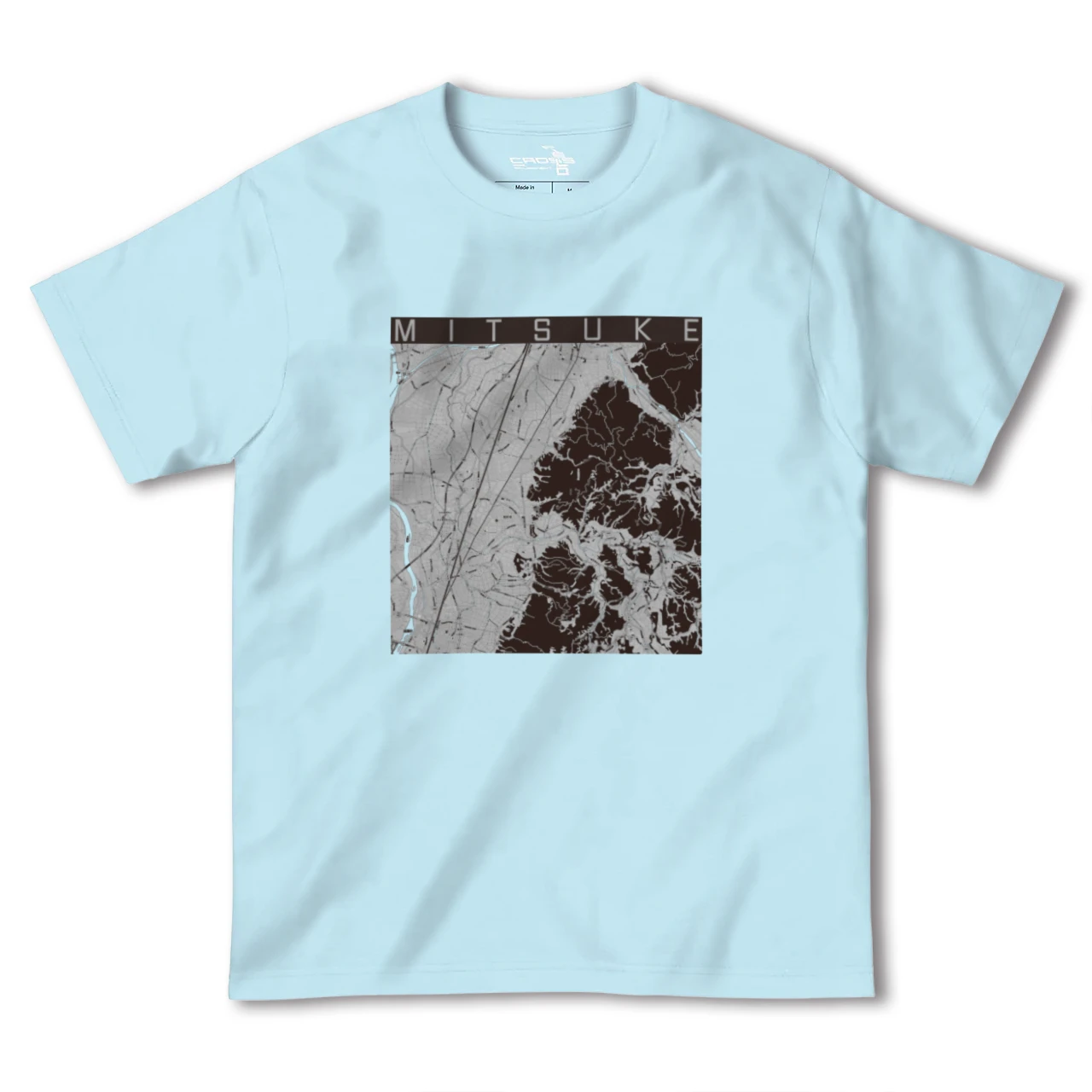 【見附(新潟県)】地図柄ヘビーウェイトTシャツ