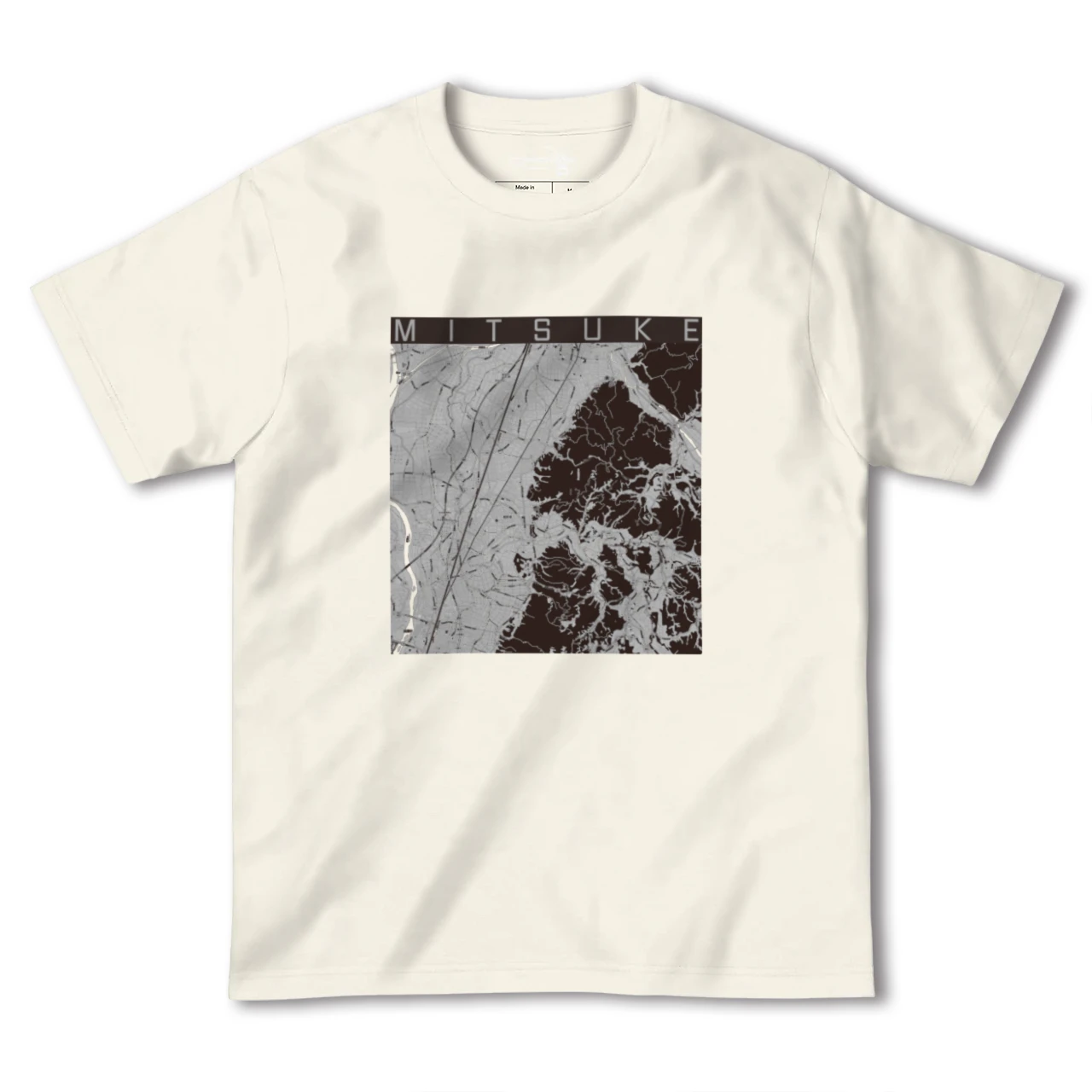 【見附(新潟県)】地図柄ヘビーウェイトTシャツ