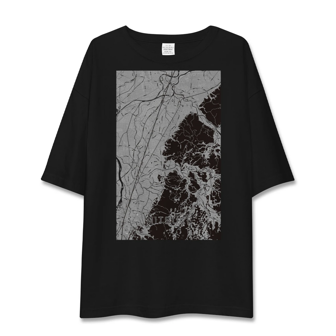 【見附(新潟県)】地図柄ビッグシルエットTシャツ