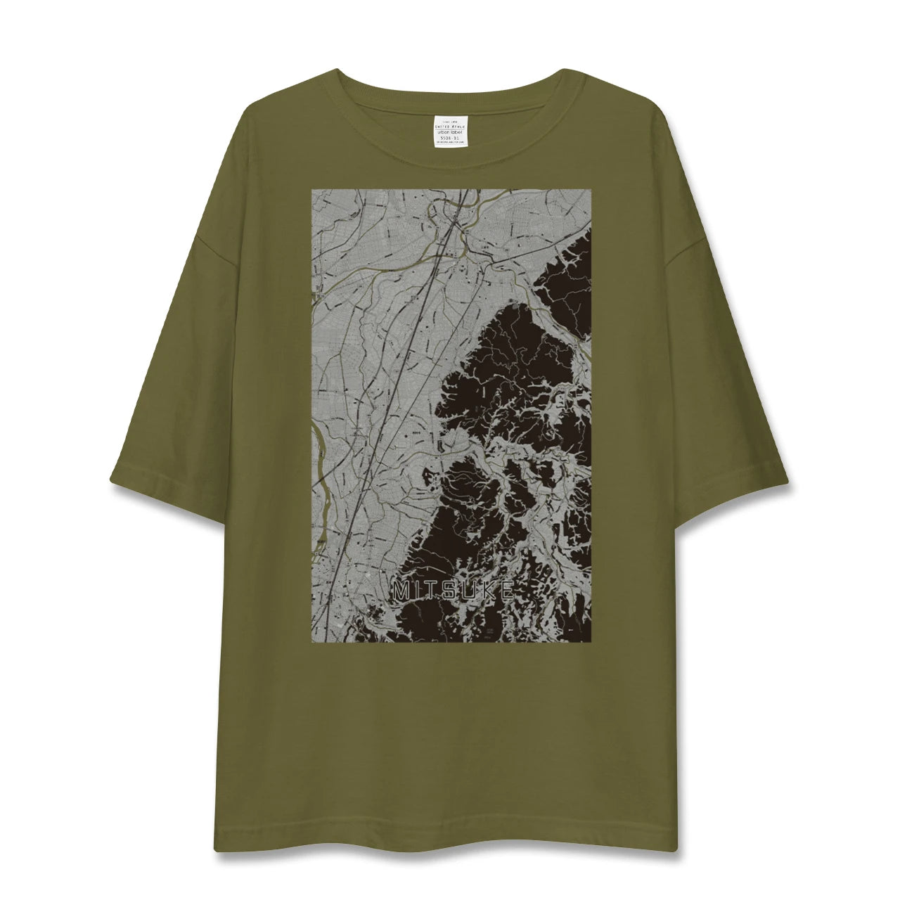 【見附(新潟県)】地図柄ビッグシルエットTシャツ