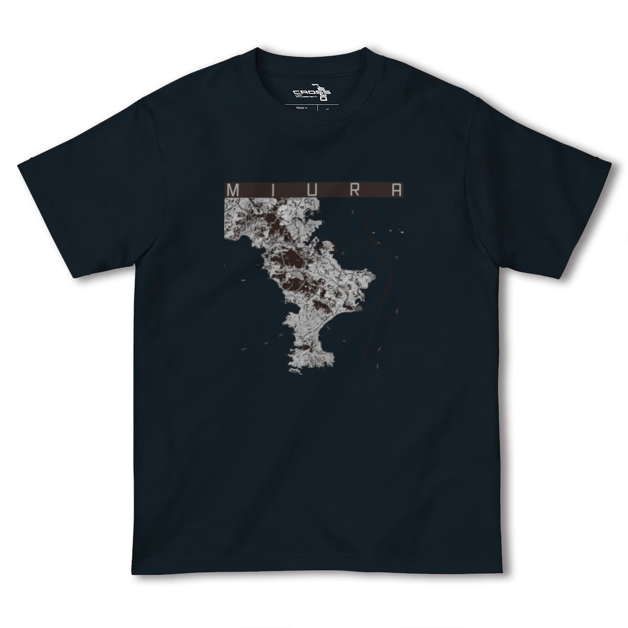 【三浦2(神奈川県)】地図柄ヘビーウェイトTシャツ