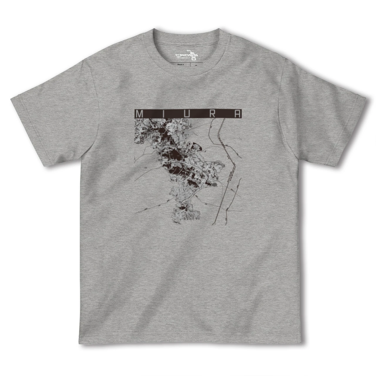 【三浦2(神奈川県)】地図柄ヘビーウェイトTシャツ