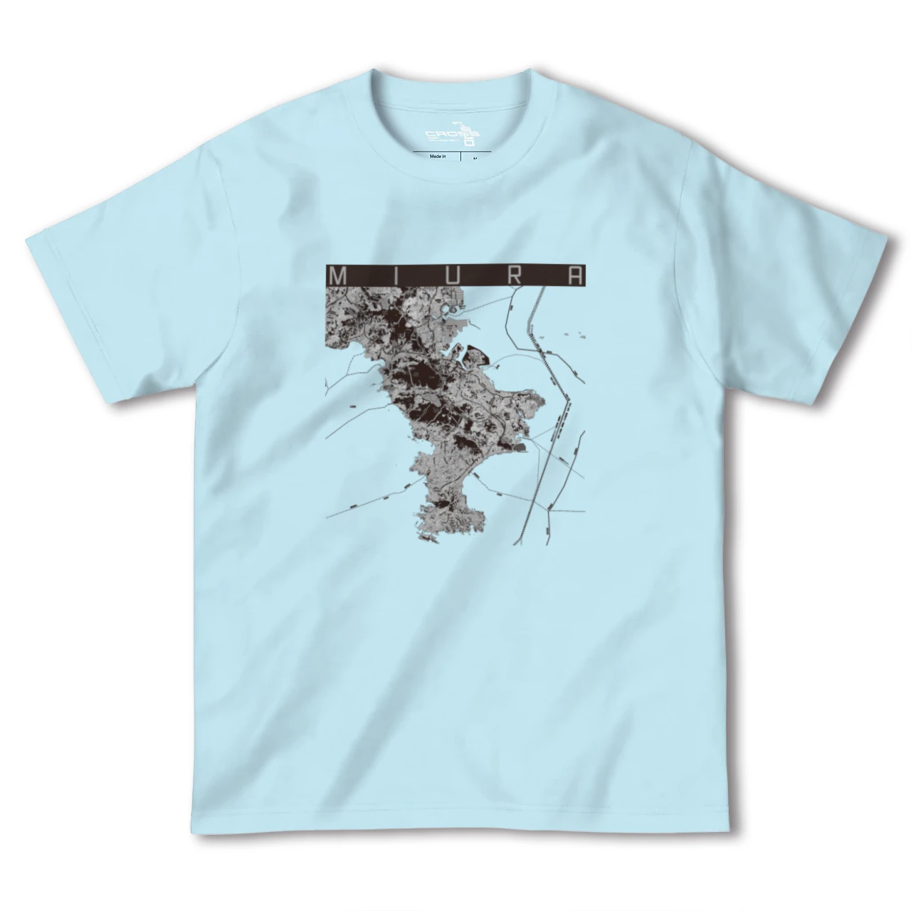 【三浦2(神奈川県)】地図柄ヘビーウェイトTシャツ