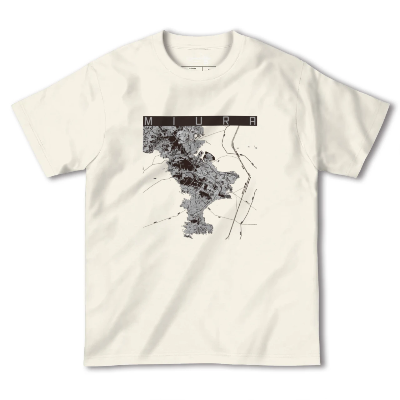 【三浦2(神奈川県)】地図柄ヘビーウェイトTシャツ