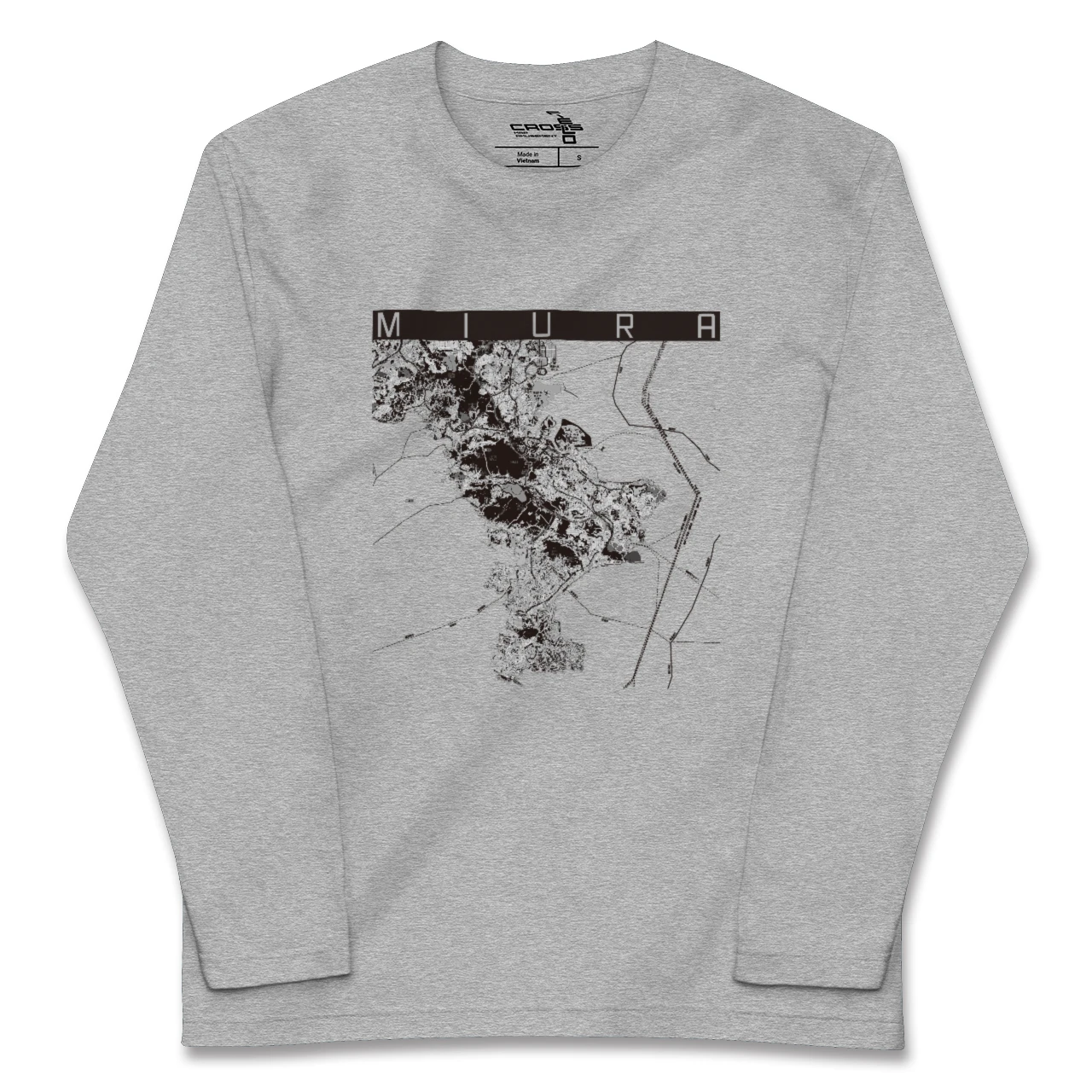 【三浦2(神奈川県)】地図柄ロングスリーブTシャツ