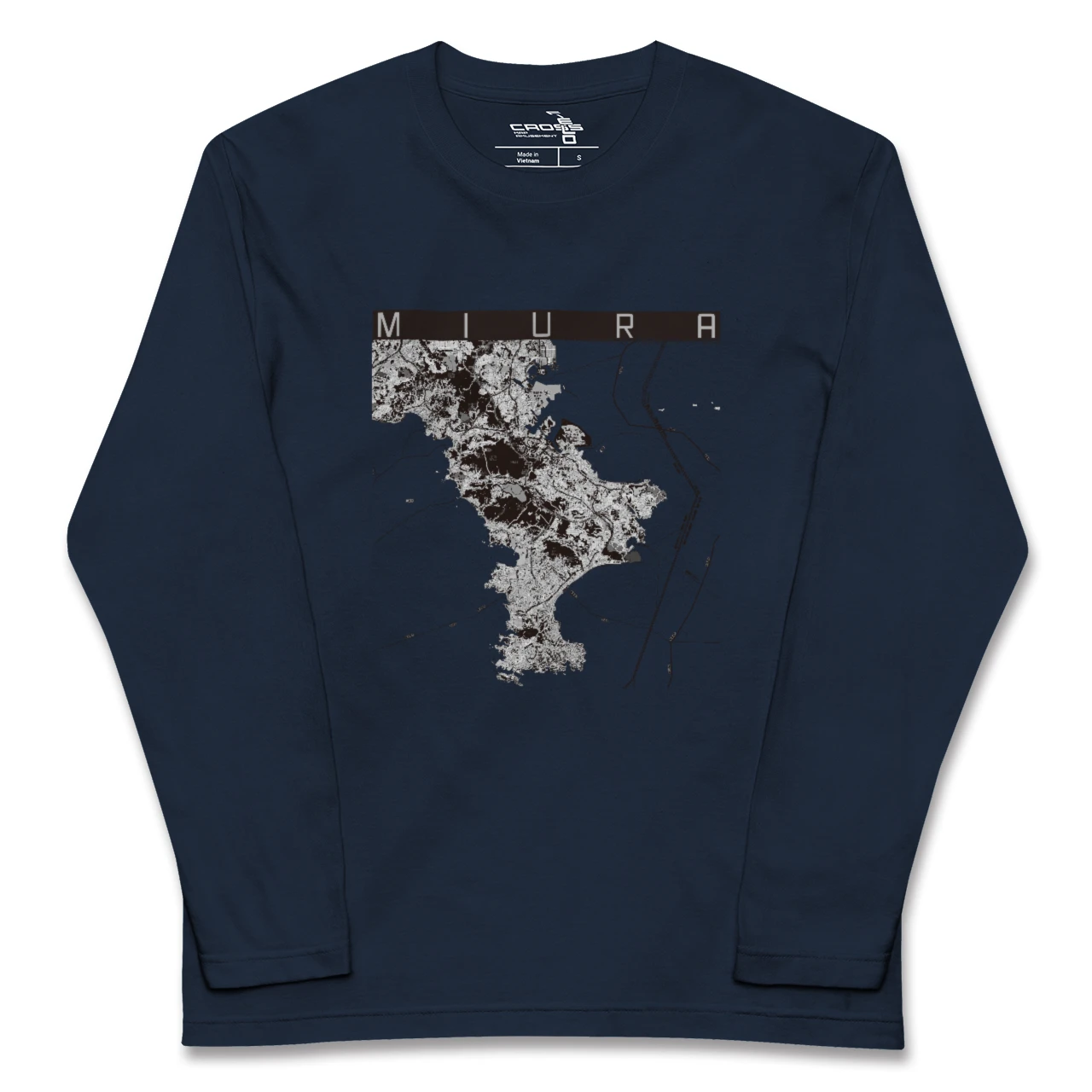 【三浦2(神奈川県)】地図柄ロングスリーブTシャツ