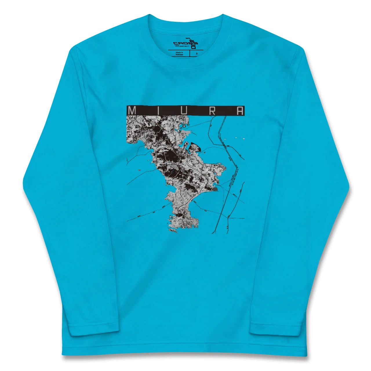 【三浦2(神奈川県)】地図柄ロングスリーブTシャツ