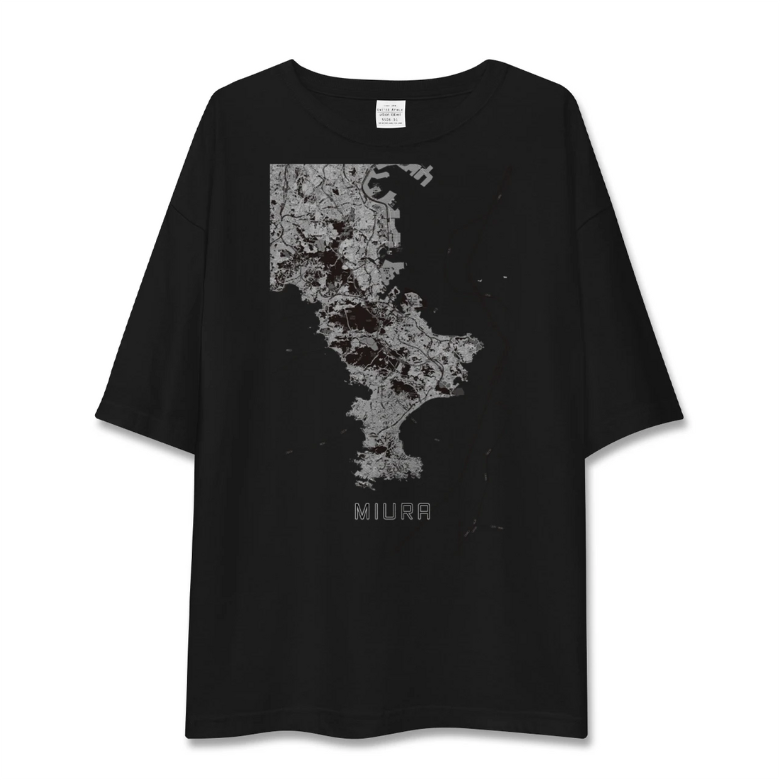 【三浦2(神奈川県)】地図柄ビッグシルエットTシャツ