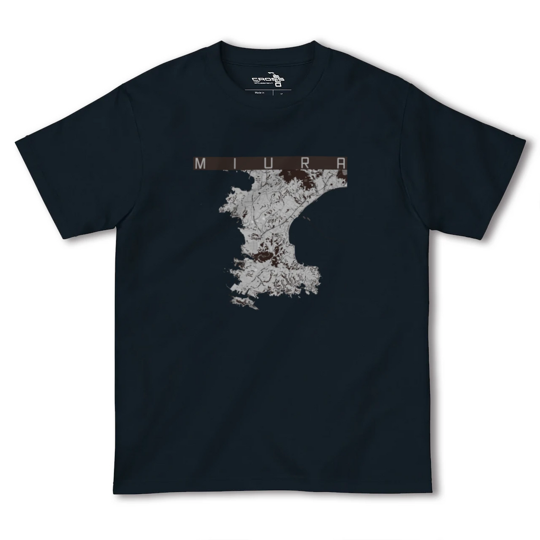 【三浦(神奈川県)】地図柄ヘビーウェイトTシャツ
