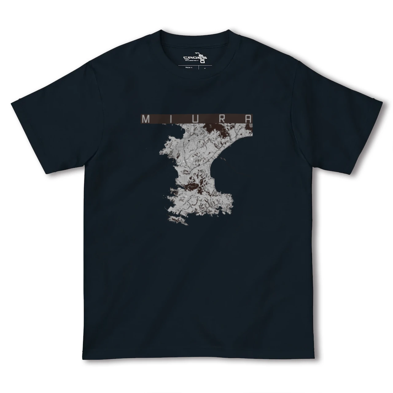 【三浦(神奈川県)】地図柄ヘビーウェイトTシャツ