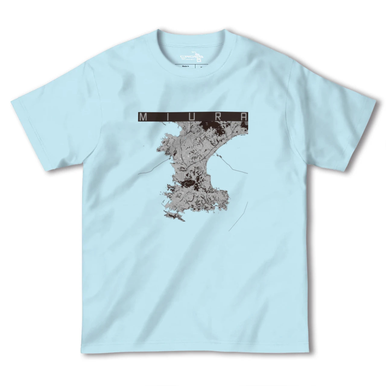 【三浦(神奈川県)】地図柄ヘビーウェイトTシャツ