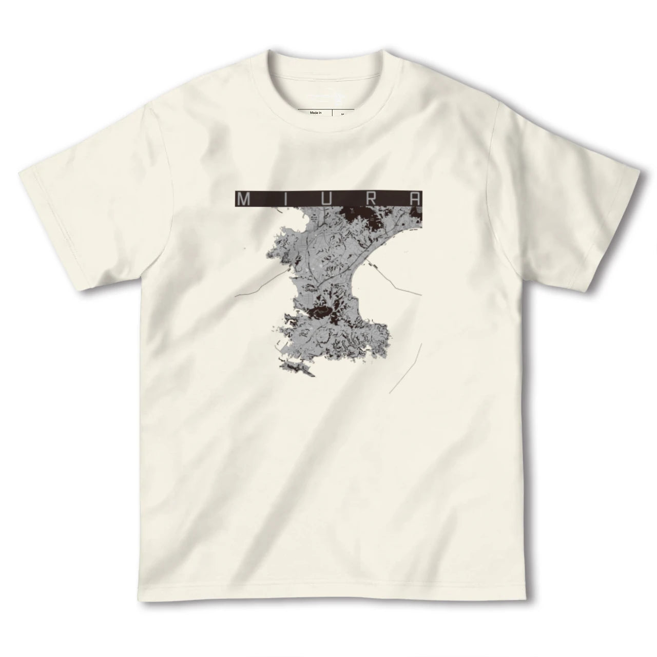 【三浦(神奈川県)】地図柄ヘビーウェイトTシャツ