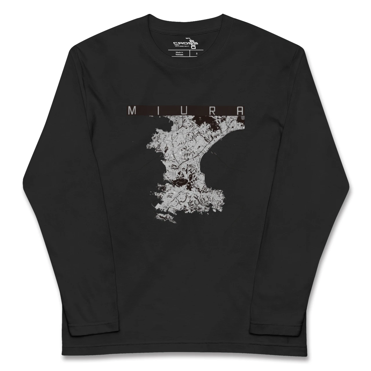 【三浦(神奈川県)】地図柄ロングスリーブTシャツ