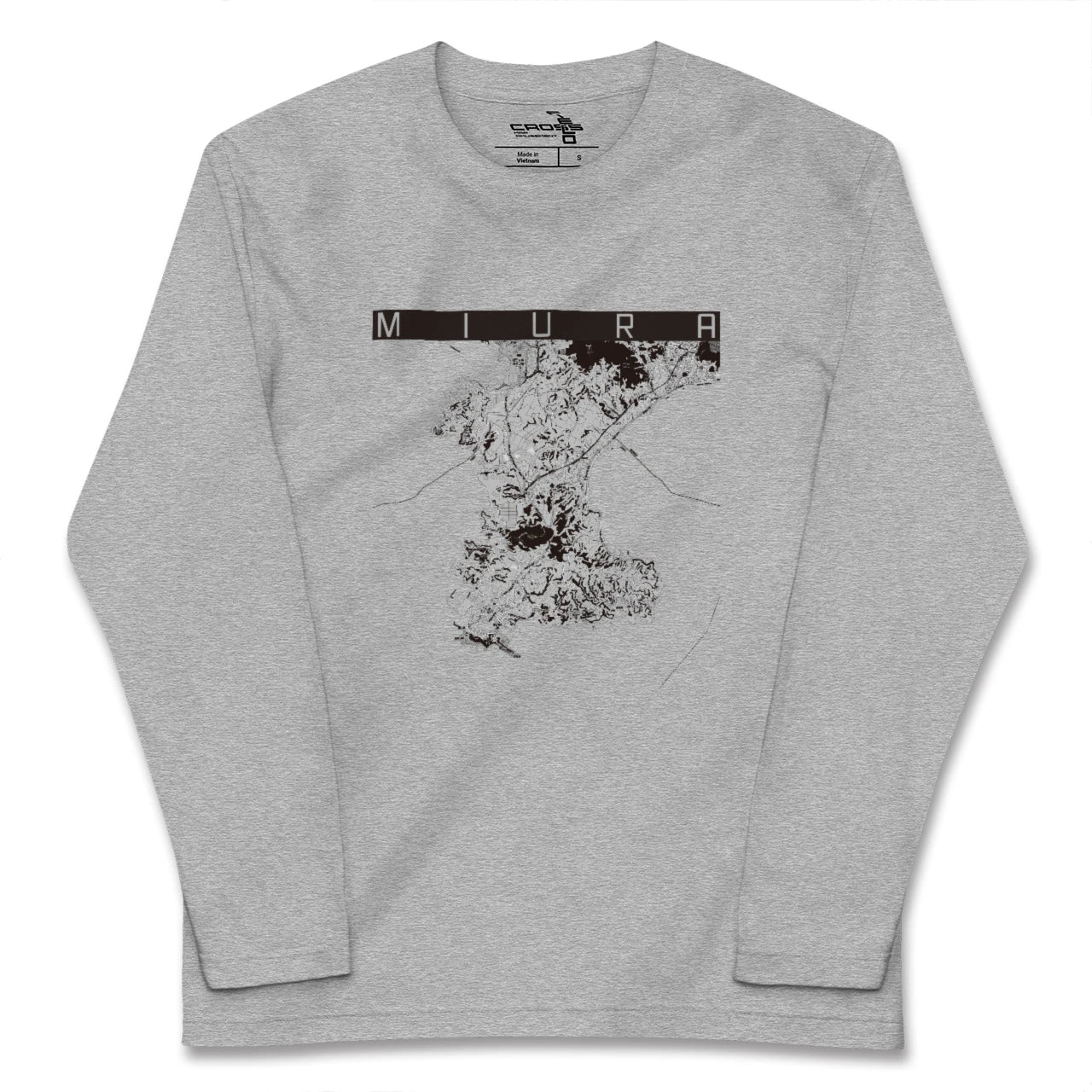 【三浦(神奈川県)】地図柄ロングスリーブTシャツ