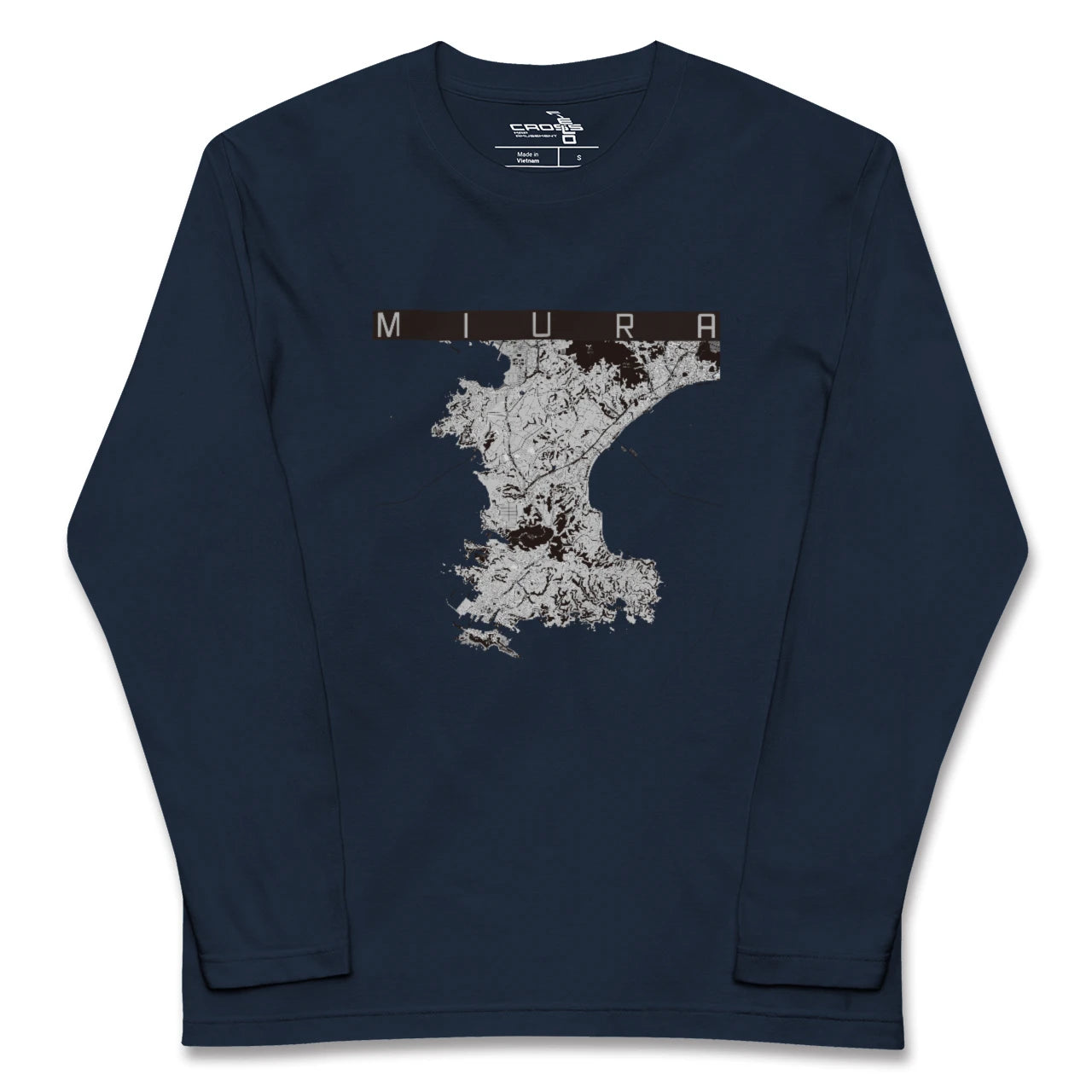 【三浦(神奈川県)】地図柄ロングスリーブTシャツ