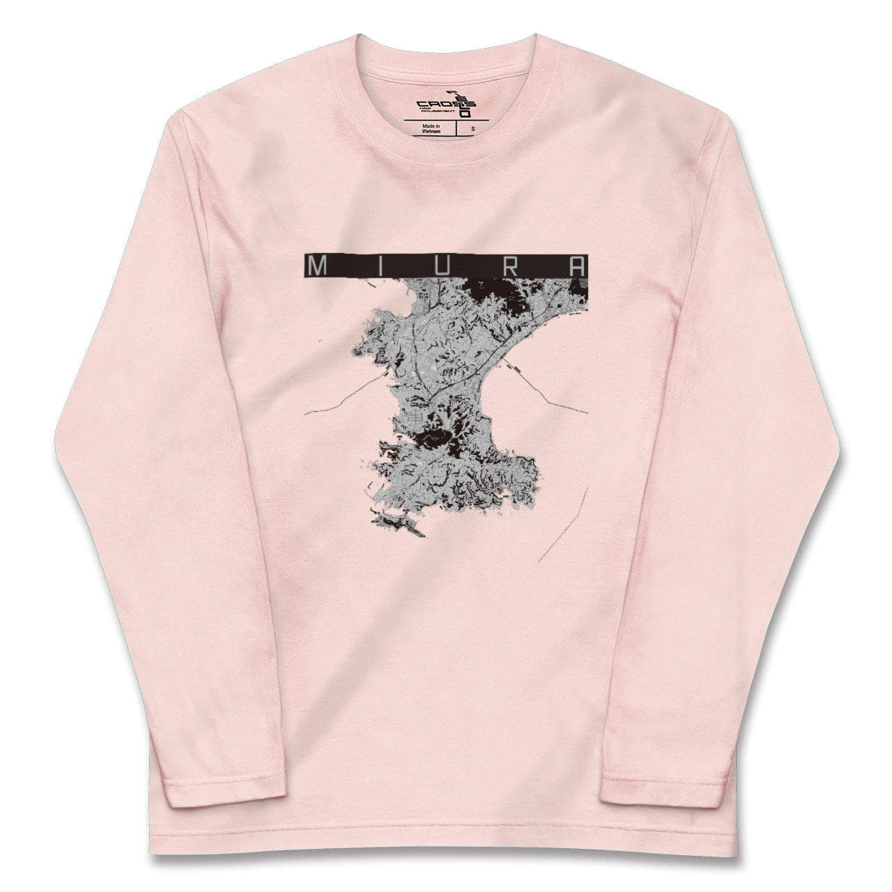 【三浦(神奈川県)】地図柄ロングスリーブTシャツ